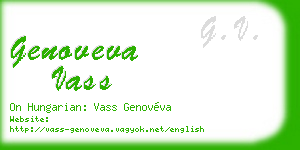 genoveva vass business card