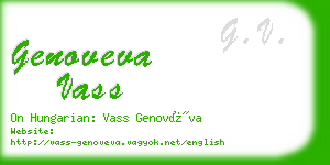 genoveva vass business card